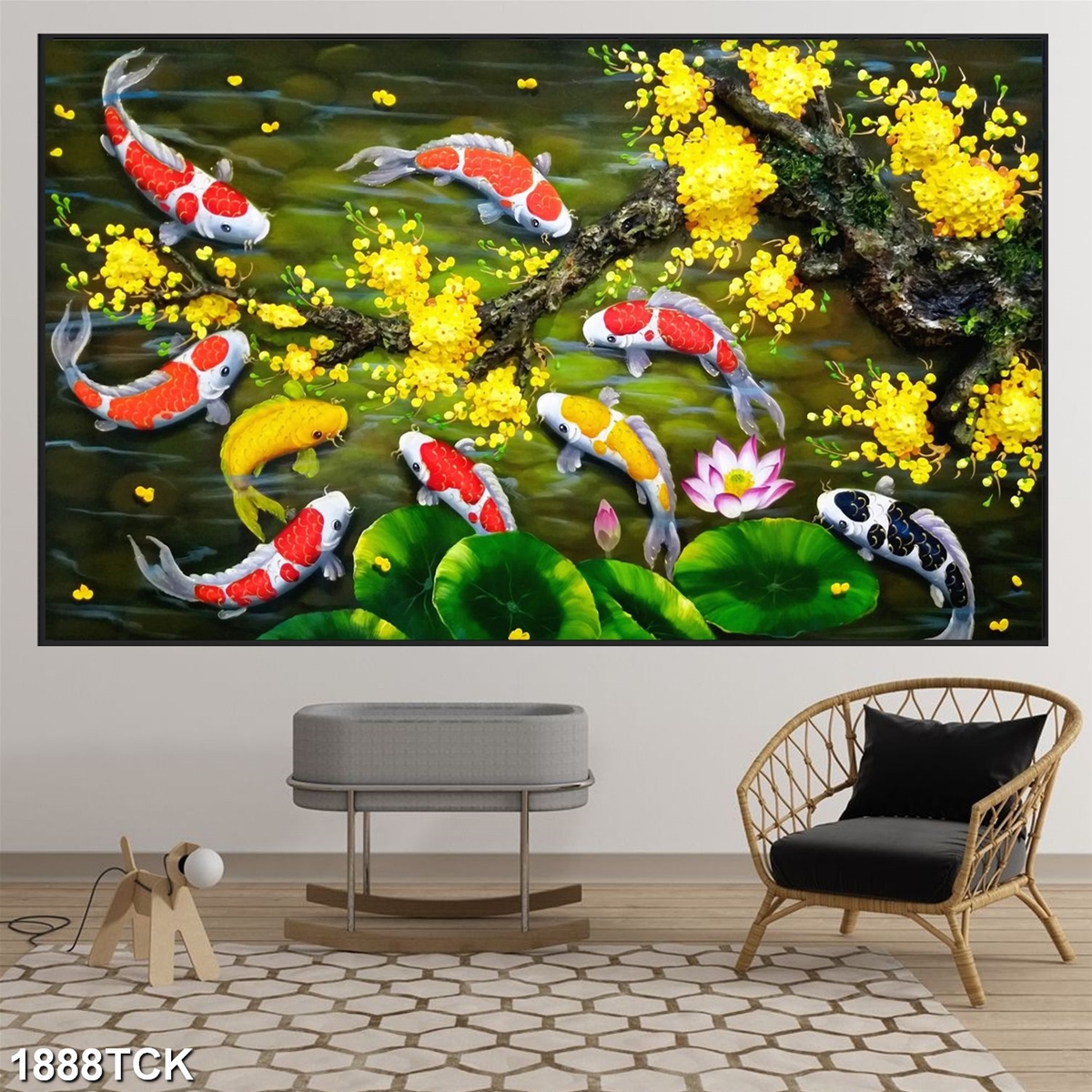 mau-tranh-trang-guong-cuu-ngu-do-ca-chep