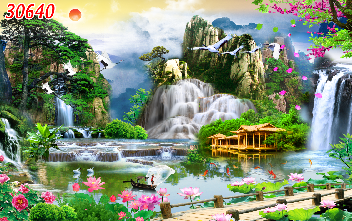 mau-tranh-canvas-son-thuy-huu-tinh-30640