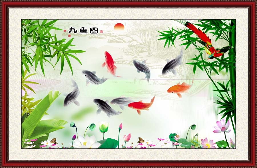 mau-tranh-canvas-ca-chep-cuu-ngu