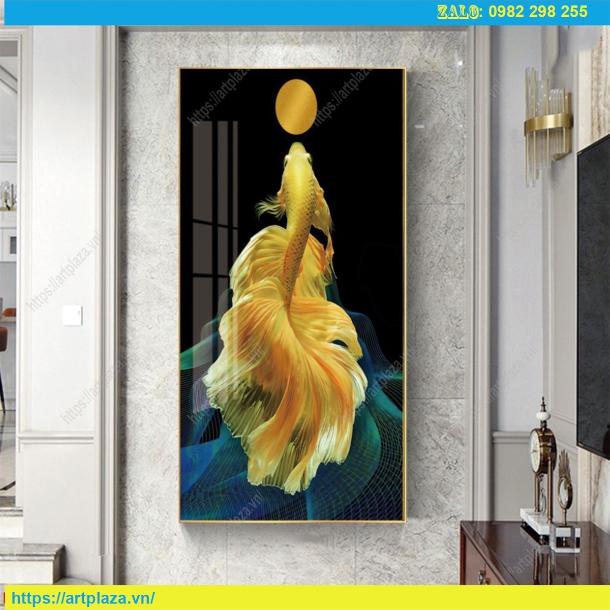 mau-tranh-trang-guong-ca-chep-400460