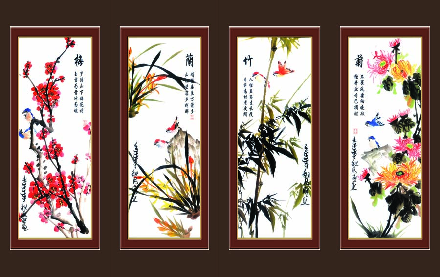 mau-tranh-canvas-tu-quy-bon-mua-38